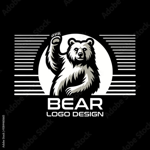 Bear Vector Logo Design photo