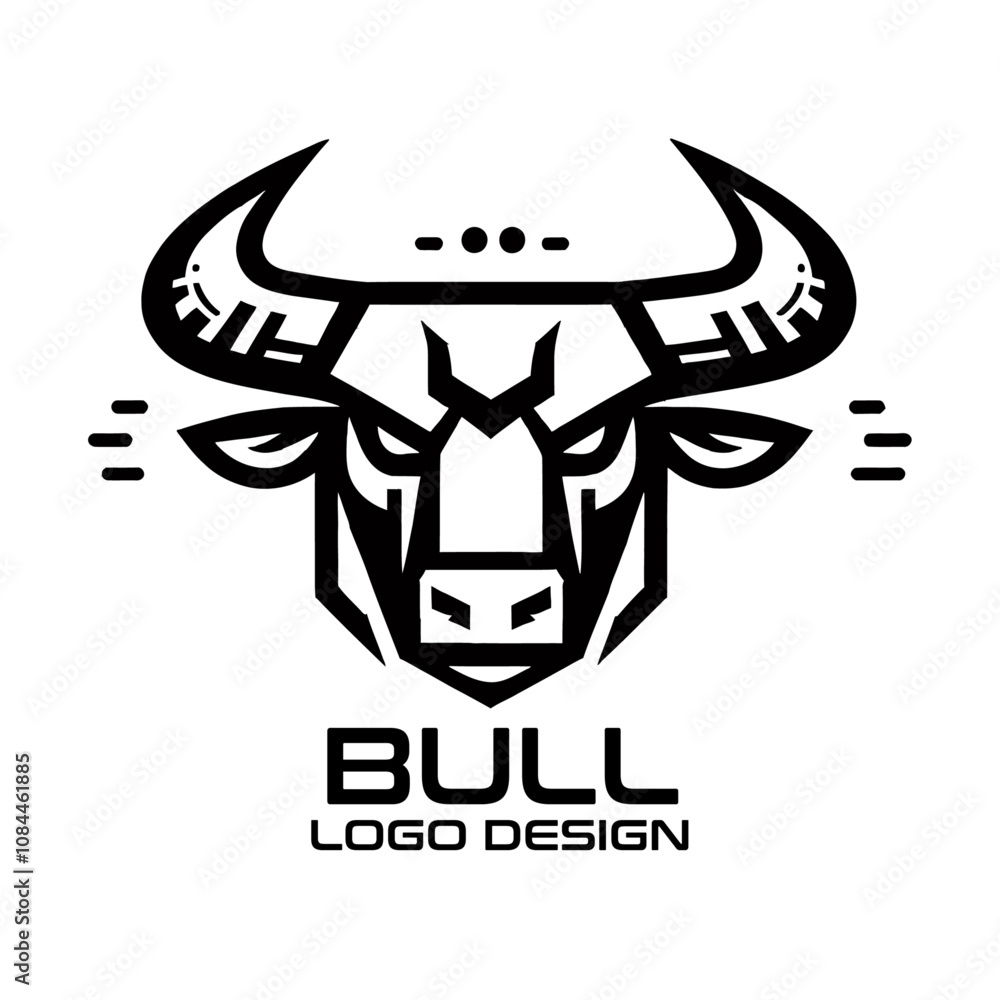 Bull Vector Logo Design Bull Vector Logo Design