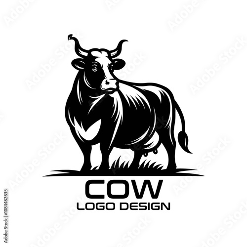 Cow Vector Logo Design