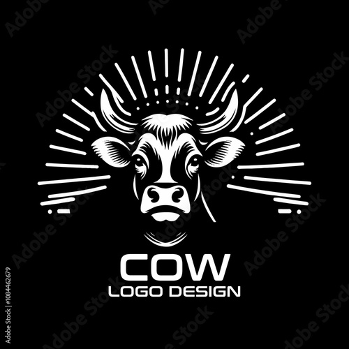 Cow Vector Logo Design