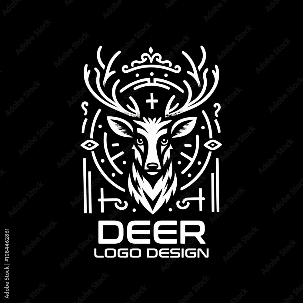 Fototapeta premium Deer Vector Logo Design