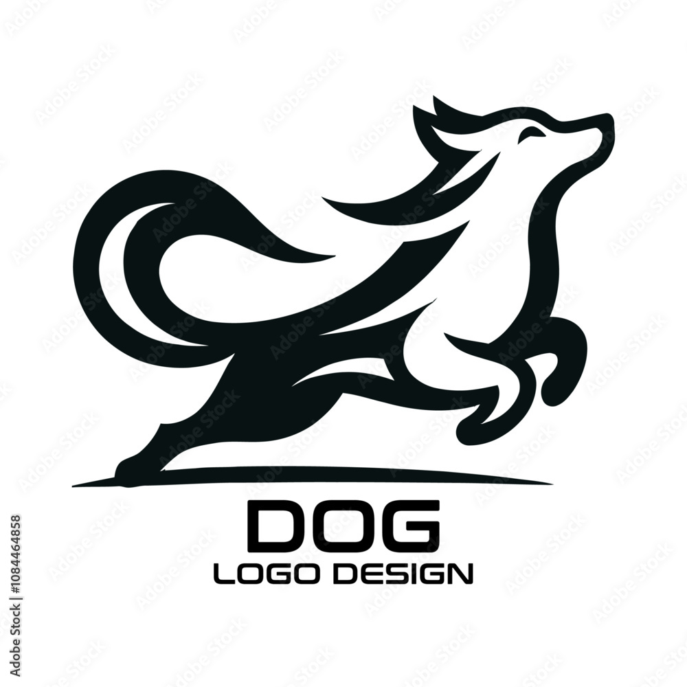 Fototapeta premium Dog Vector Logo Design