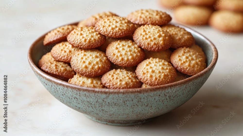 Warm cookies piled high in a lovely bowl, perfect for sharing and enjoying Warm cookies piled high in a lovely bowl, perfect for sharing and enjoying