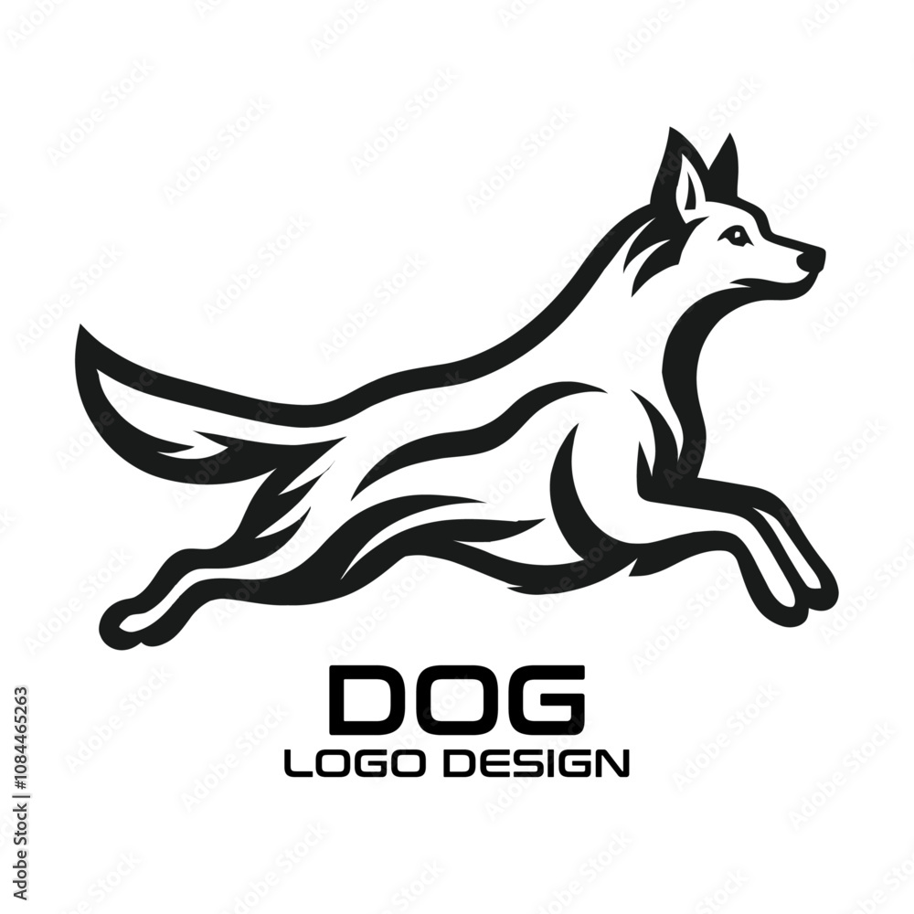 Fototapeta premium Dog Vector Logo Design