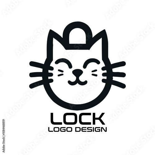 Lock Vector Logo Design photo