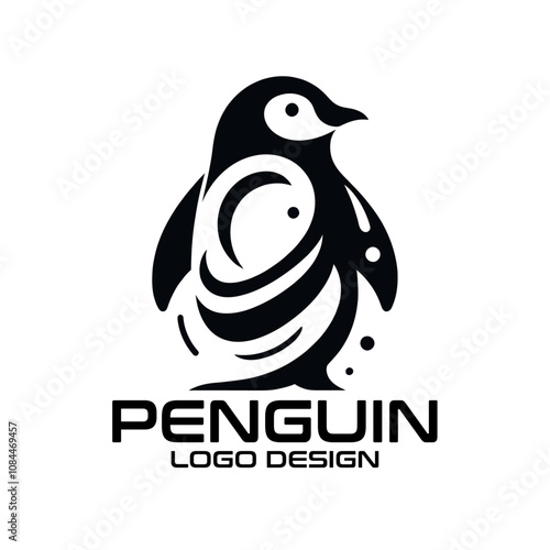 Penguin Vector Logo Design photo