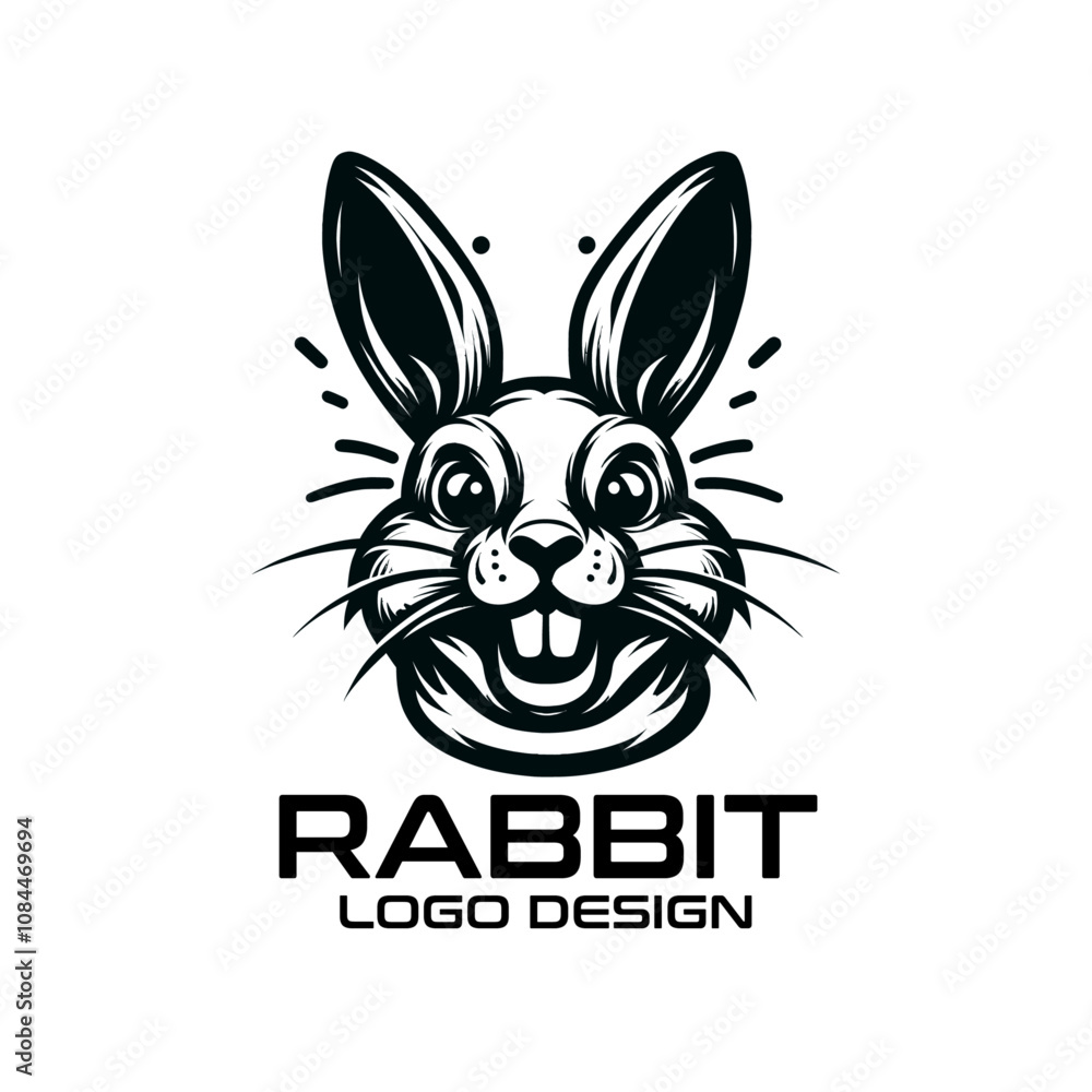 Rabbit Vector Logo Design Rabbit Vector Logo Design