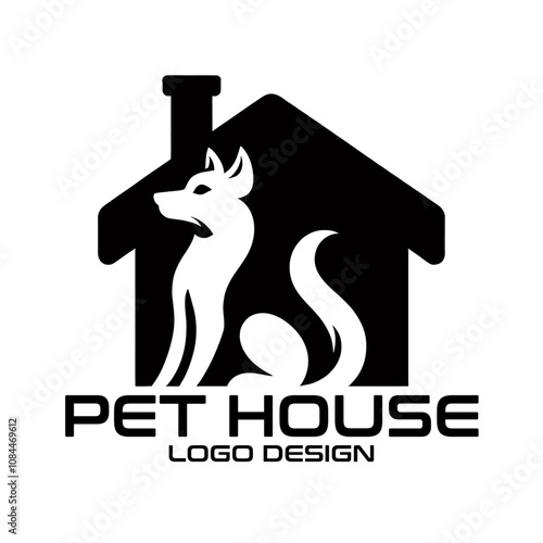 Pet House Vector Logo Design