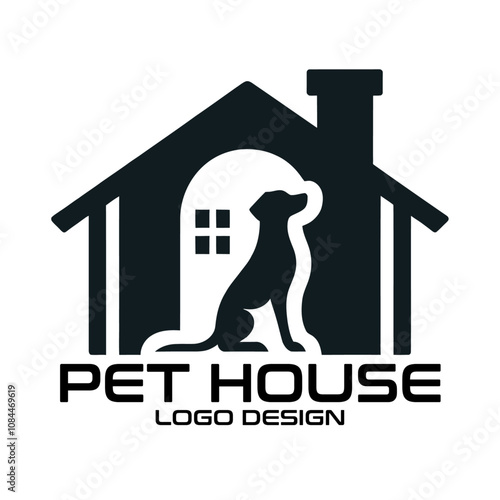 Pet House Vector Logo Design