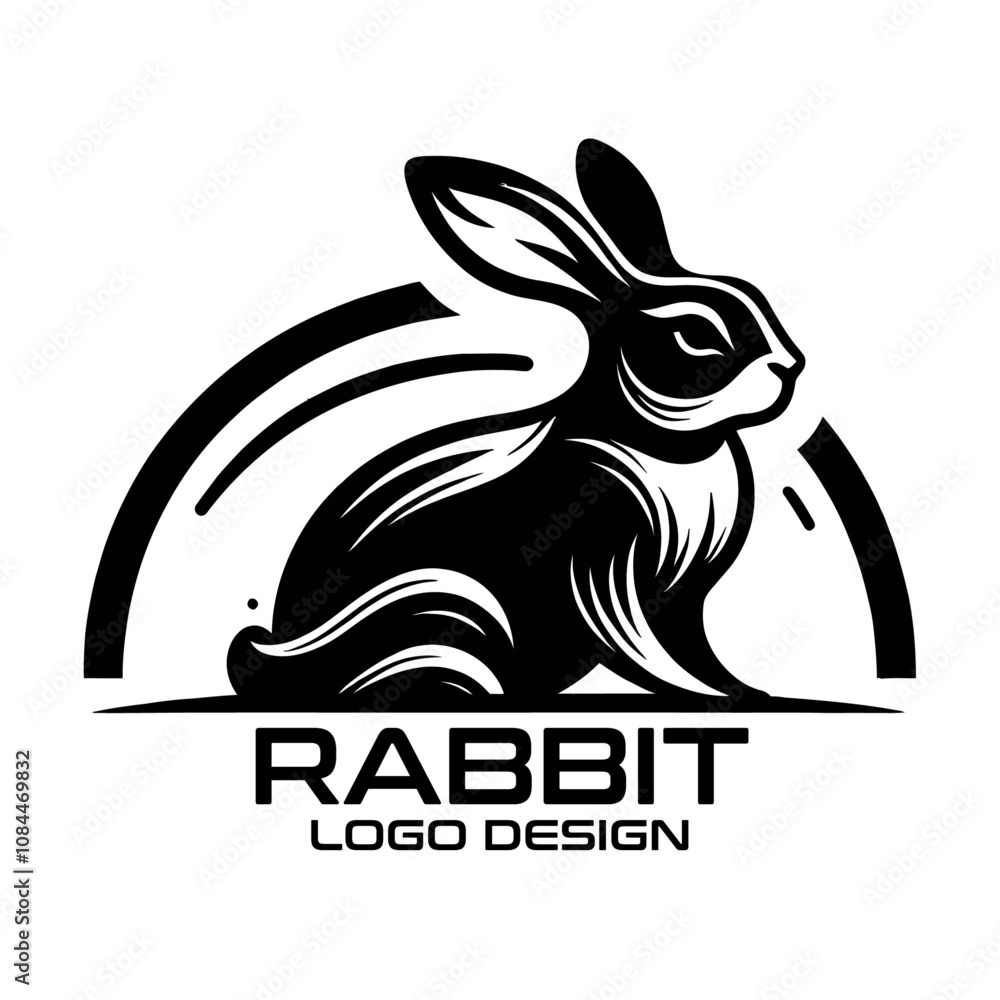 Fototapeta premium Rabbit Vector Logo Design