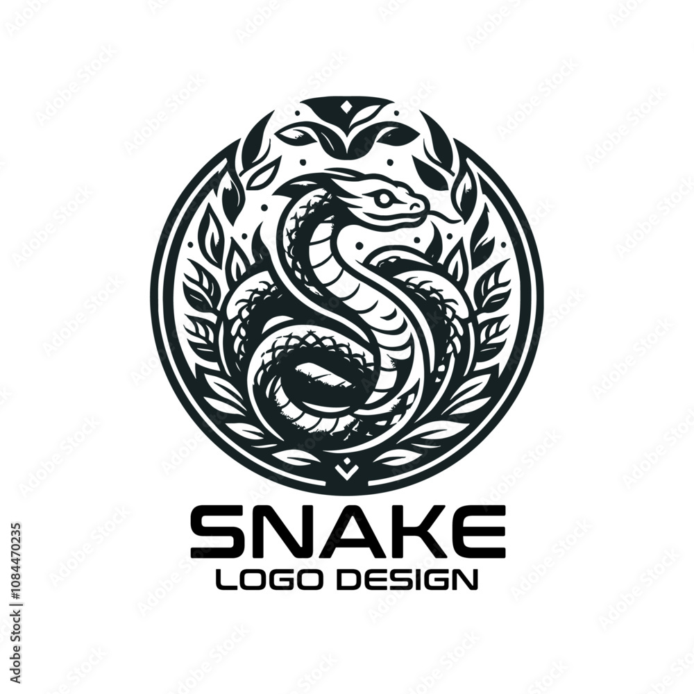 Snake Vector Logo Design Snake Vector Logo Design