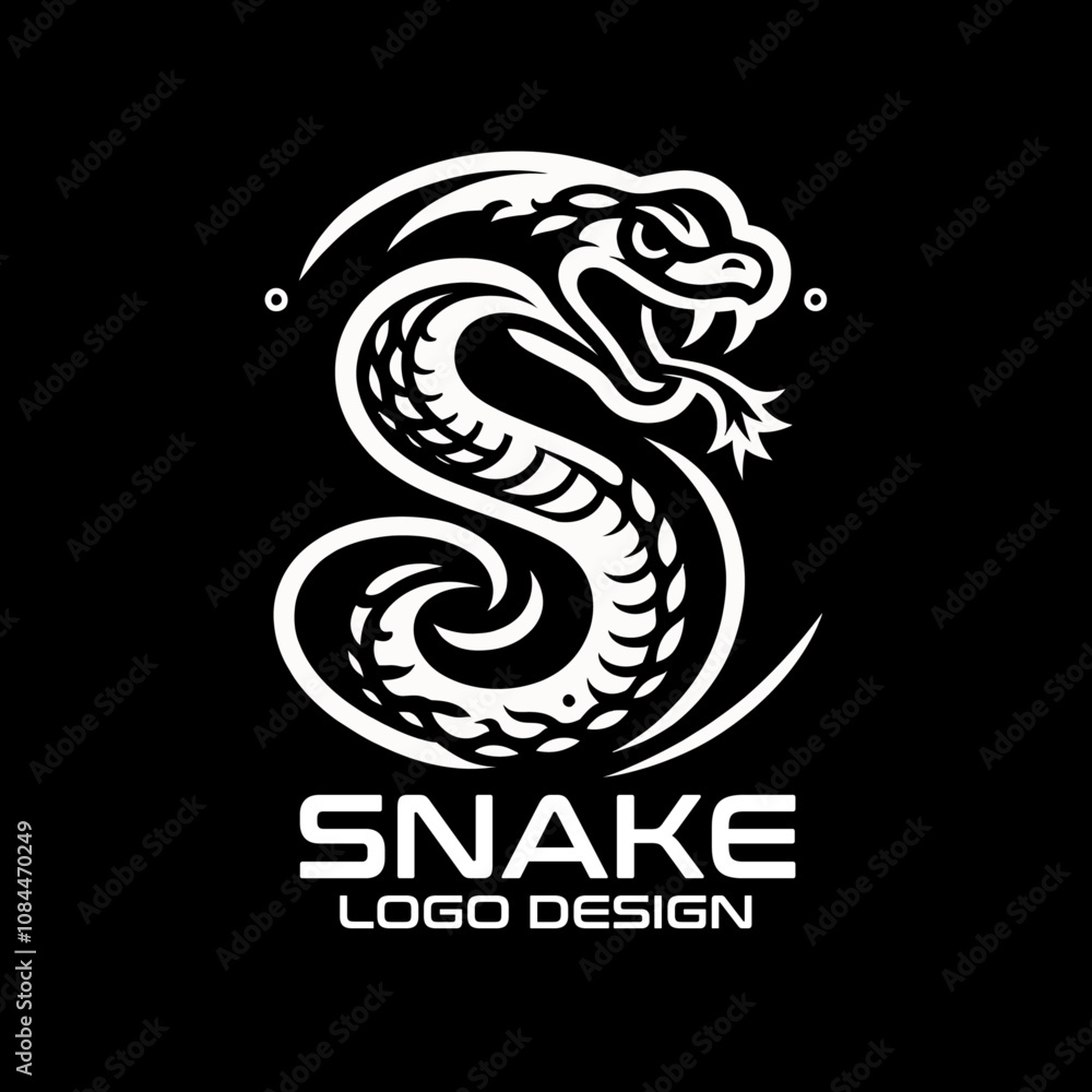 Snake Vector Logo Design Snake Vector Logo Design