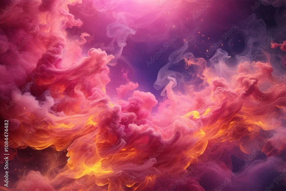 Fototapeta premium Pink Smoke Wallpaper, Smoke Background, Smoke Effects Background, Smoke wallpapers, Colorful Smoke Background, Abstract Smoke Wallpapers, AI Generative