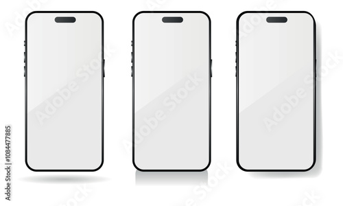 Phone smartphone. Blank template for your design - branding mockup
