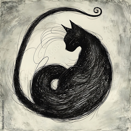 Black Cat Illustration