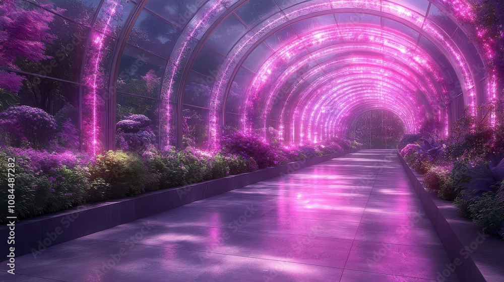Enchanted Purple Garden Tunnel: A Modern Botanical Wonder Enchanted Purple Garden Tunnel: A Modern Botanical Wonder