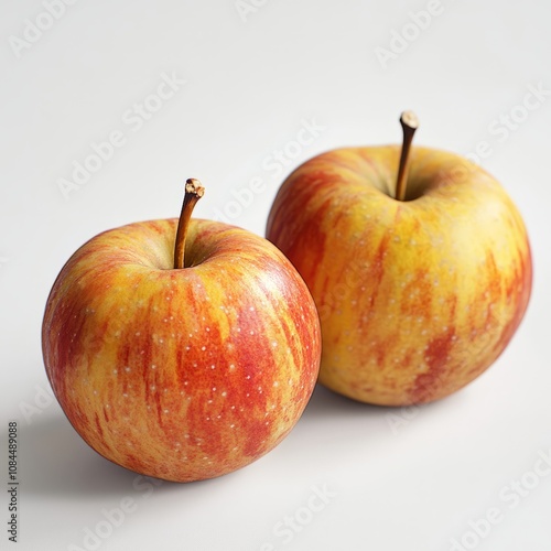 braeburn long apples on white background studio photograph photo