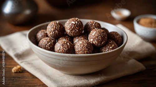 Delicious chocolate protein energy balls