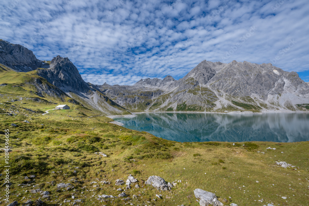 Lünersee in the Brandertal, State of Vorarlberg, Austria Lünersee in the Brandertal, State of Vorarlberg, Austria