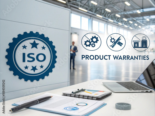 international quality standards with ISO certification, product warranties, product symbol