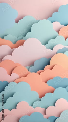 Paper clouds and the sky