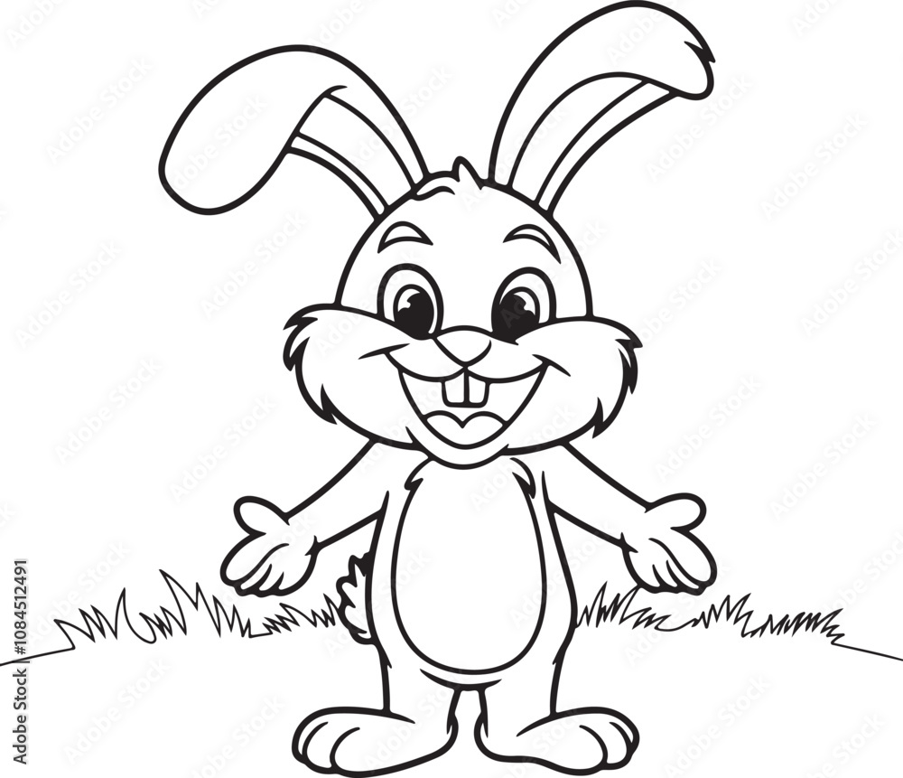 Happy Bunny with a Wide Smile Vector Illustration - Cute Joyful Bunny Design
Happy Bunny with a Wide Smile Vector Illustration - Cute Joyful Bunny Design