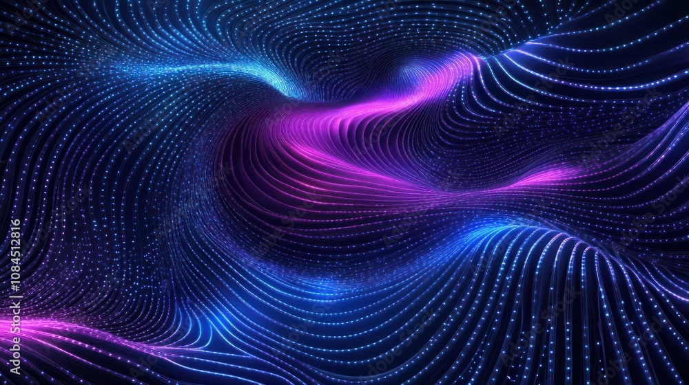 Quantum processing. Deep learning artificial intelligence. Future new technology for business or science presentation. Vector background Quantum processing. Deep learning artificial intelligence. Future new technology for business or science presentation. Vector background