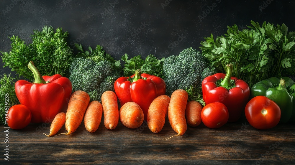 A Bountiful Arrangement of Fresh Vegetables, showcasing vibrant colors and healthy eating choices. Perfect for a healthy lifestyle and delicious recipes. A Bountiful Arrangement of Fresh Vegetables, showcasing vibrant colors and healthy eating choices. Perfect for a healthy lifestyle and delicious recipes.