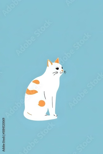 dessin vectoriel de chat domestique photo