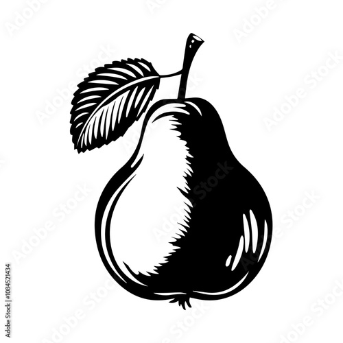 pear fruit icon vector design template simple and clean