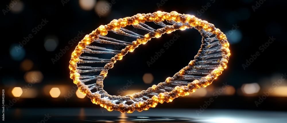 Glowing DNA Double Helix Structure Science Biology Genetics Research Medical Healthcare Technology Glowing DNA Double Helix Structure Science Biology Genetics Research Medical Healthcare Technology