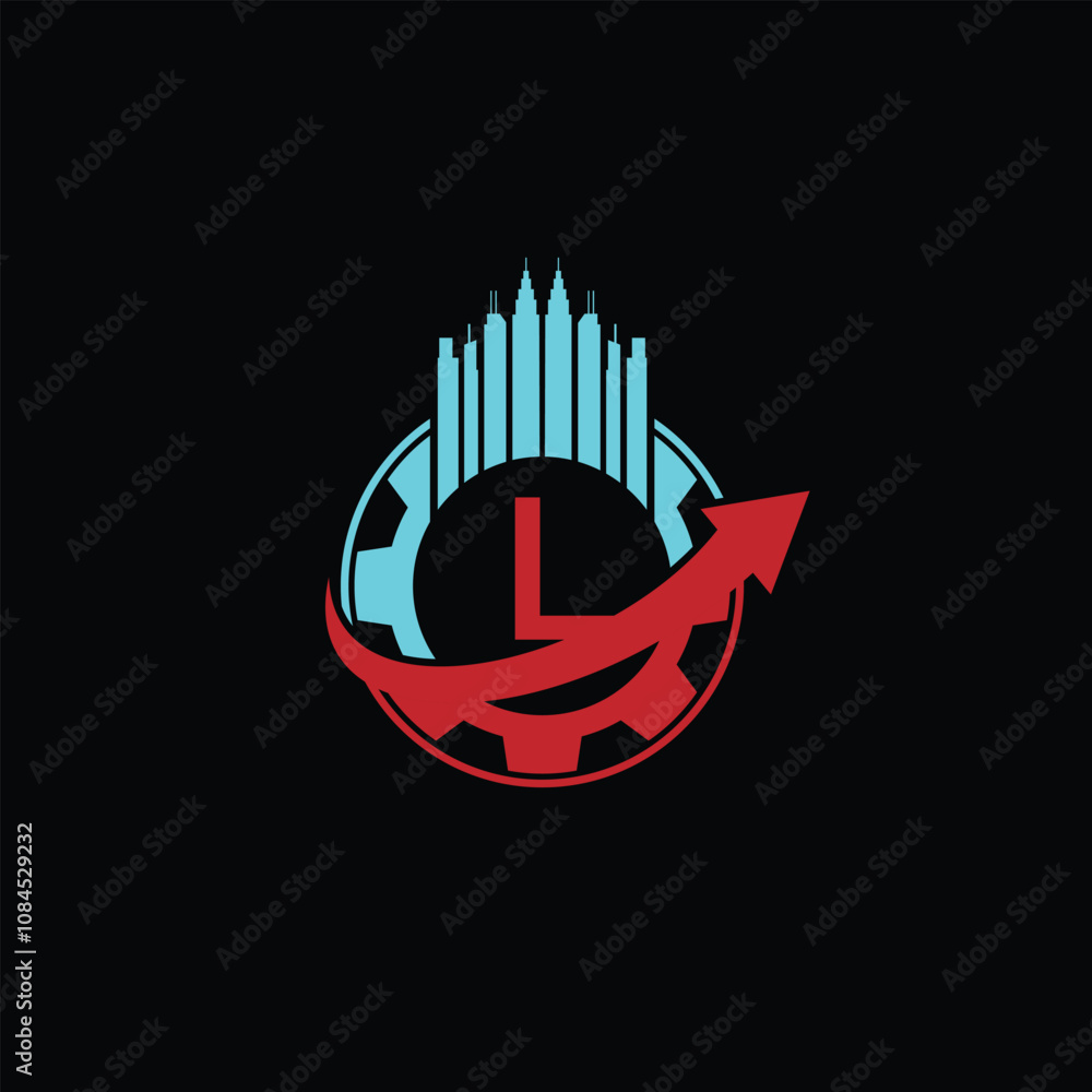 L Logo Design illustration. L Digital Logo Design template L Logo Design illustration. L Digital Logo Design template