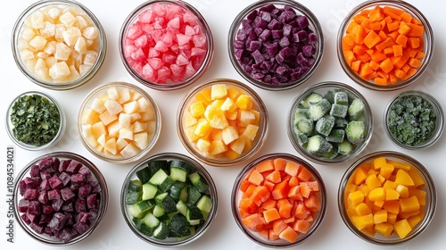 Frozen Vegetable Cubes: A Colorful Array of Healthy Options for Quick Meals