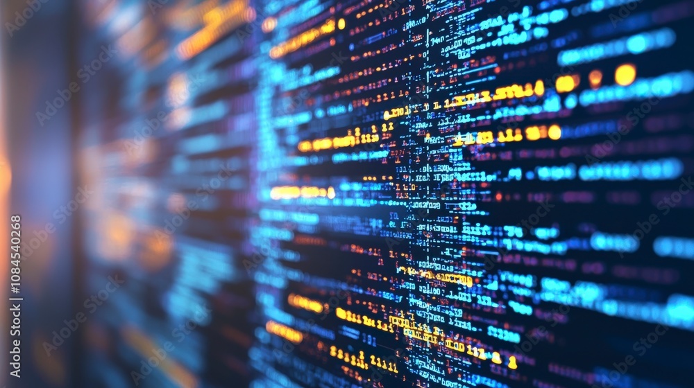 An abstract view that showcases vibrant, multicolor lines of code on a screen in close-up, representing complexity and innovation in the digital world. An abstract view that showcases vibrant, multicolor lines of code on a screen in close-up, representing complexity and innovation in the digital world.