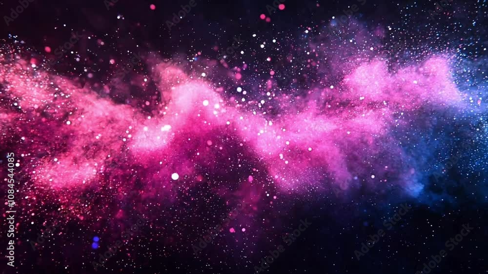 pink particle effect dynamic video background