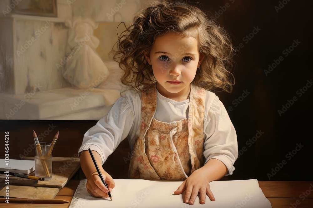 Young Artist Unleashing Creativity Through Art Young Artist Unleashing Creativity Through Art