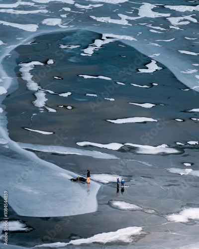 Wallpaper Mural Aerial Ice Frozen Lake Torontodigital.ca