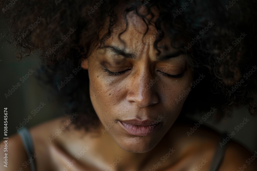 Disappointed African American Woman Portrait Disappointed African American Woman Portrait