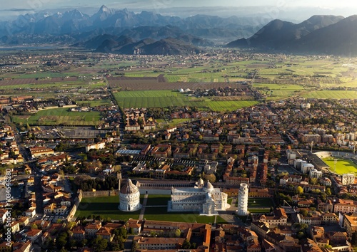 Wallpaper Mural Aerial of Pisa Cathedral in Italy Torontodigital.ca