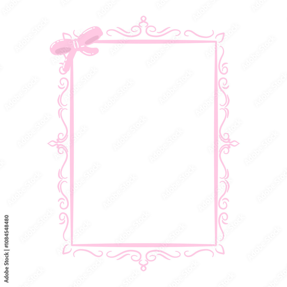 pink frame for photo or congratulation pink frame for photo or congratulation