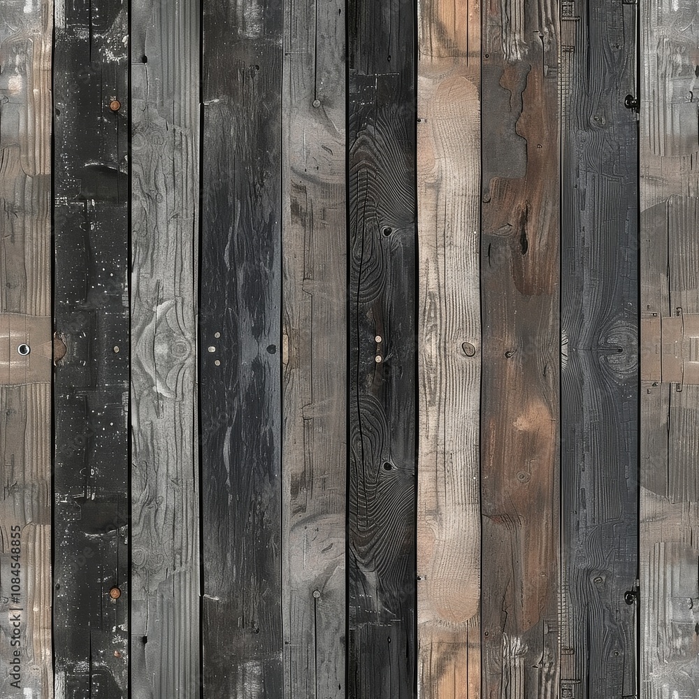 Fototapeta premium Rustic Wood Plank Tileable Pattern