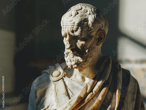 Stoic Wisdom in Stone: Seneca's Sculpture photo