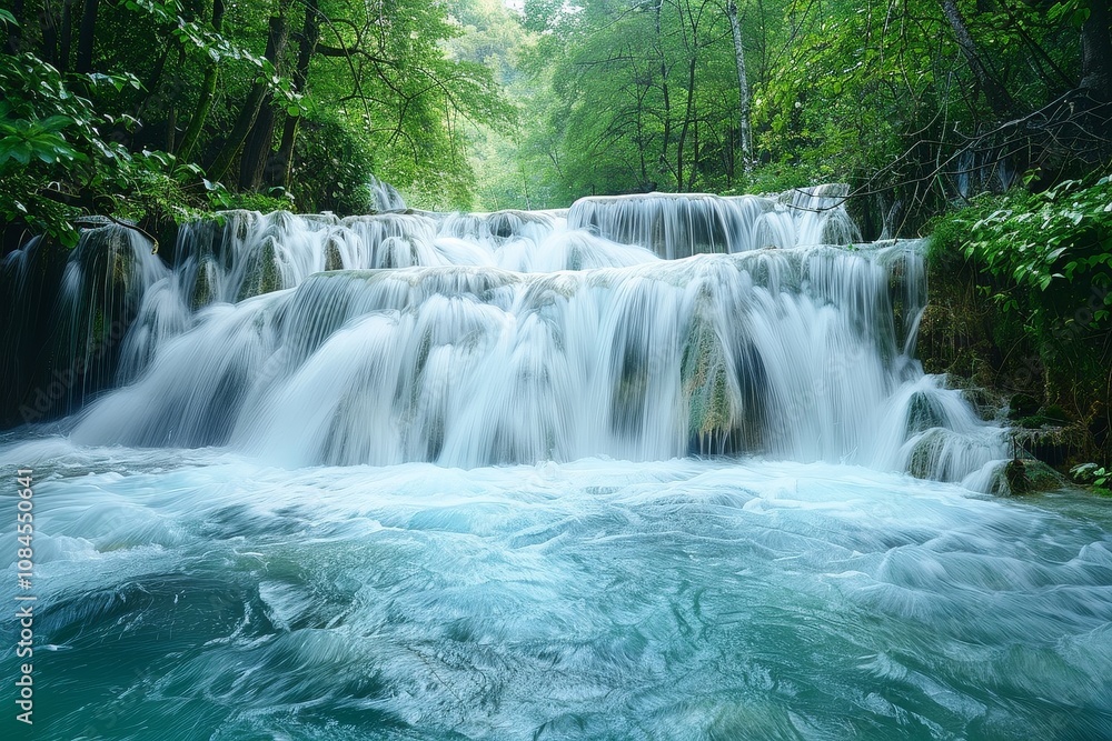 Obraz premium Waterfall's Silken Flow