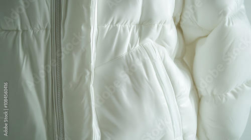 Wallpaper Mural Sleeveless waistcoat down jacket with a zip closure, Puffer Jacket, White Jacket Torontodigital.ca