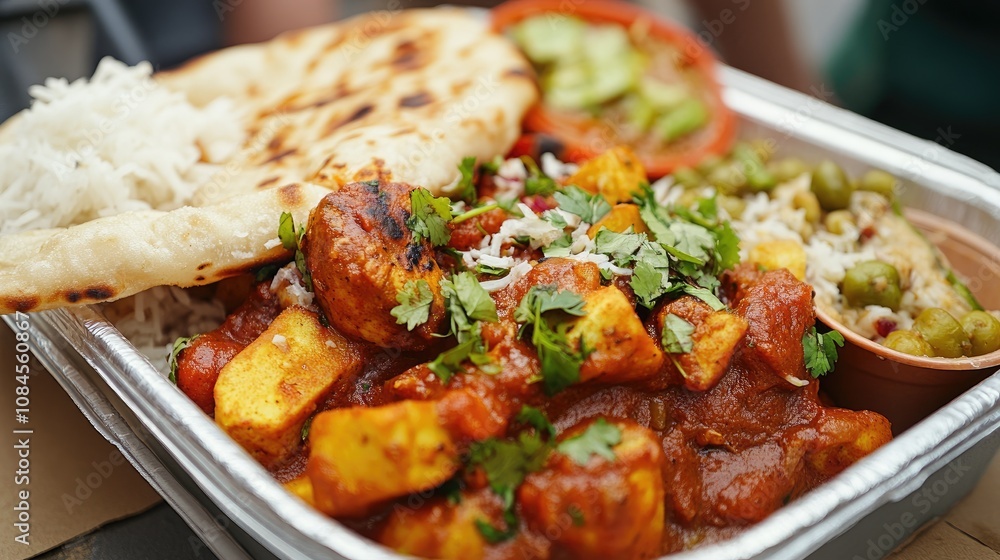 Fototapeta premium Pictures of delicious and appetizing single-dish meals