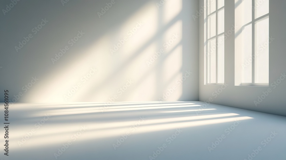 Obraz premium Beautiful minimalistic background with blurred shadow