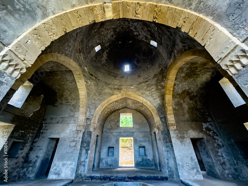 Khan's summer residence in Nardaran 14th century, Azerbaijan - 2024 photo