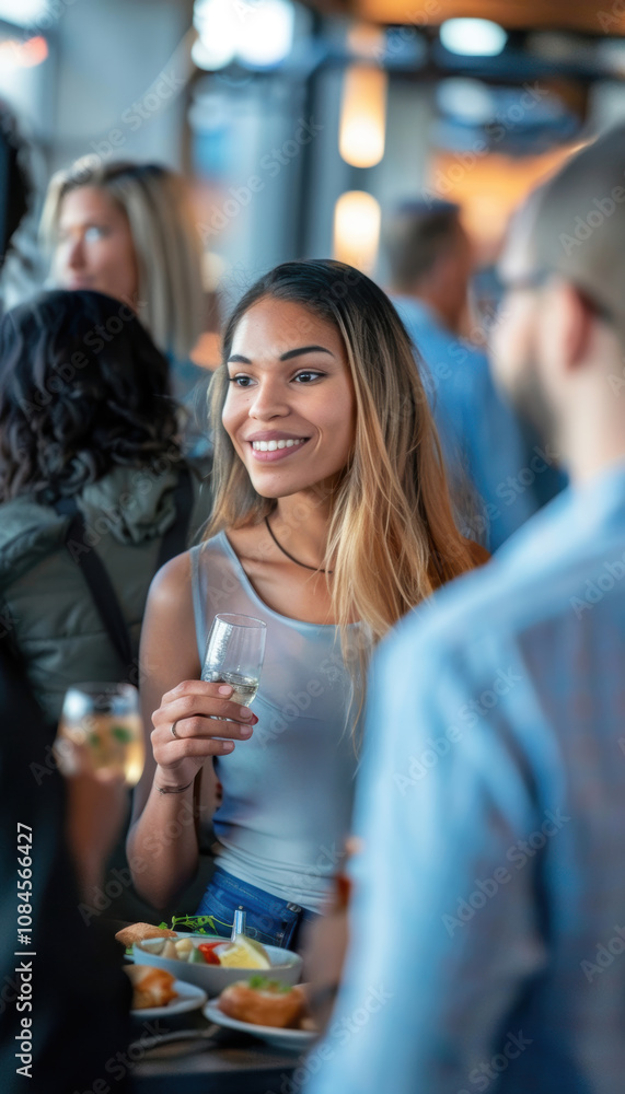 Networking Event at Chic Urban Venue - Professional Gathering and Social Interaction Networking Event at Chic Urban Venue - Professional Gathering and Social Interaction