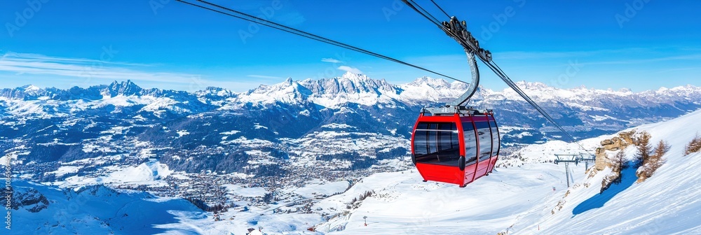 ski lift in verbier, switzerland ski resort ski lift in verbier, switzerland ski resort