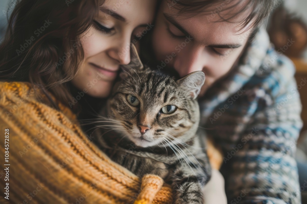 Emotional Farewell: Couple Bidding Goodbye to Beloved Cat Due to Allergies